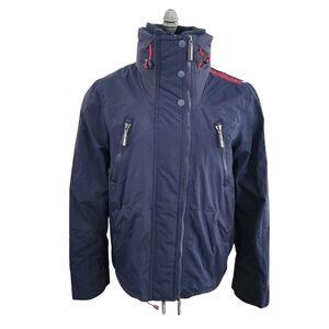 Superdry Mens Polar SD Wind Attacker Jacket Nautical Navy Rebel Red L